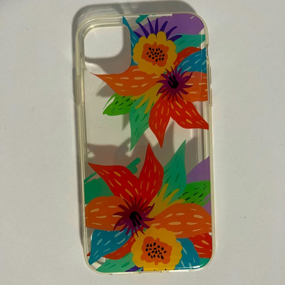Bold Floral Clear iPhone 11 Case — Casely